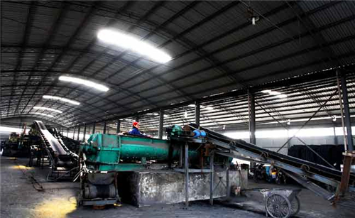 煤矸石烧结多孔砖生产车间